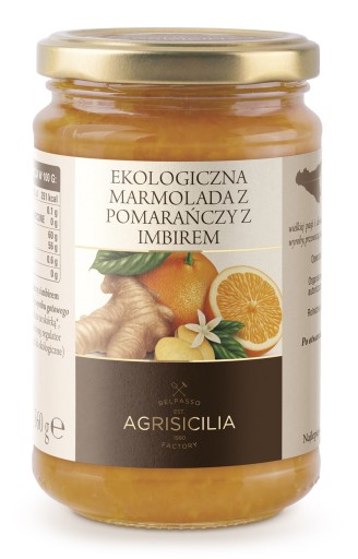 POMARANČOVÁ MARMELÁDA S BIO ZÁZVOROM 360 g