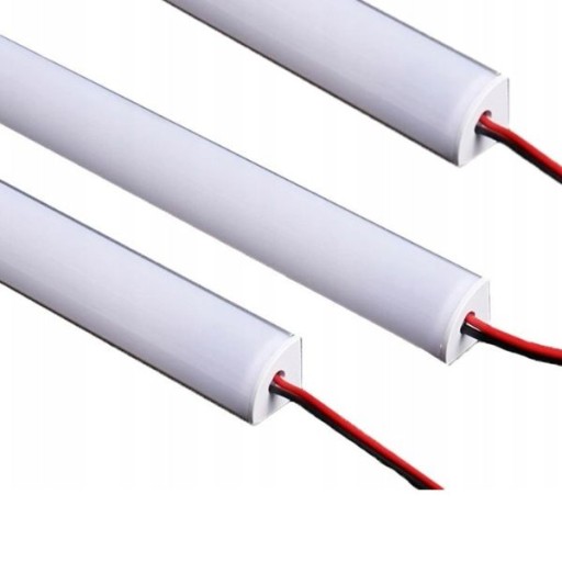 LED nábytkový pás hliníkové uhlové svietidlo 100cm 12V STUDENÁ BIELA
