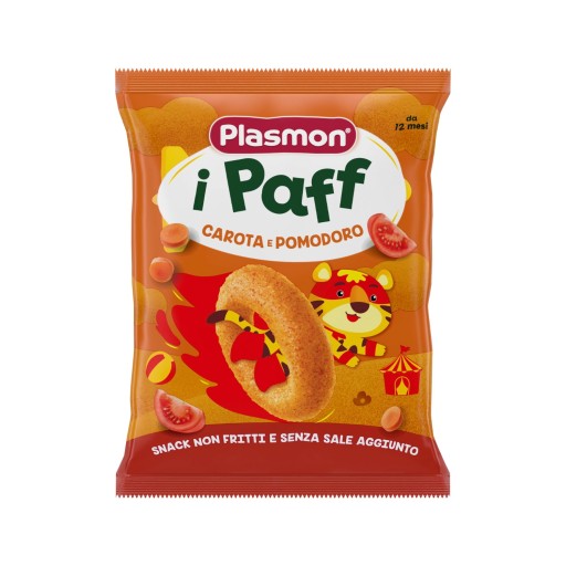 PLASMON Zeleninové chrumky paradajka a mrkva 15g