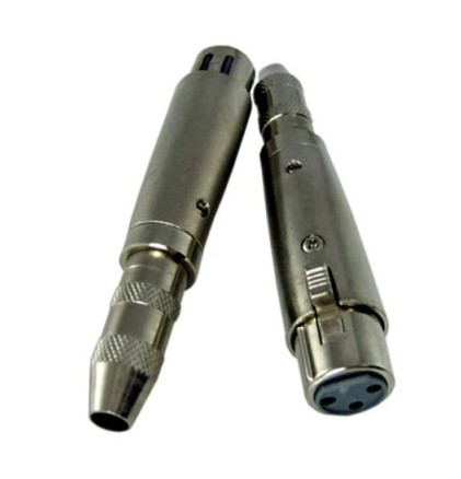 Adaptér 6.3 mono jack zásuvka, XLR 3p zásuvka (1593)