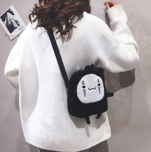 Anime Face Bag Messenger Bag Canvas Cosplay