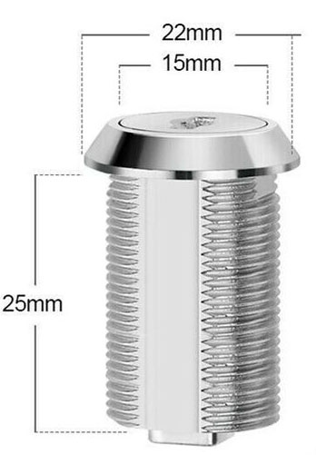 Vačkový kazetový zámok do skriniek SYSTEM ONE KEY 25mm