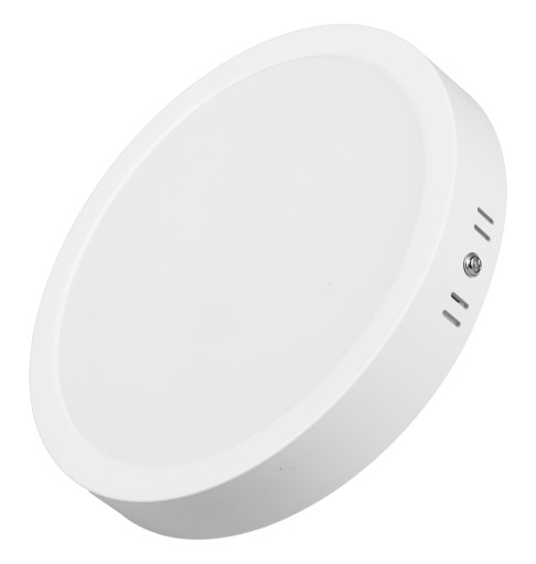 LED stropný panel, povrchová montáž, okrúhly, biely, 18 W, nebliká, CCD lampa
