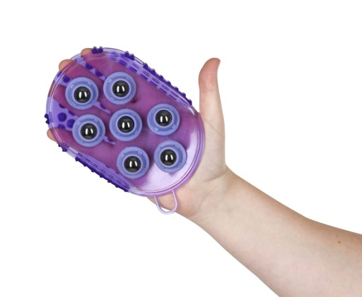Magnetický masážny hrebeň na kone, fialový, Covalliero