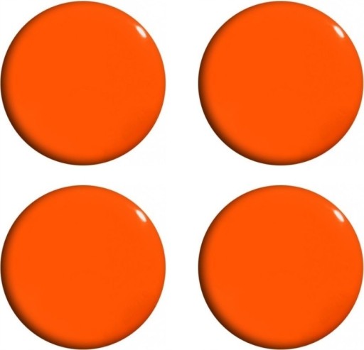 MAGNETY NA DOSKY, 4 kusy, 40mm, oranžové TETIS