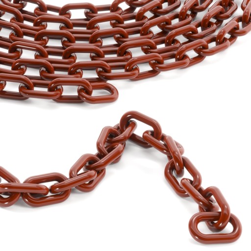 HNEDÁ plastová retiazka -TRAYTECH- 1m prémiová