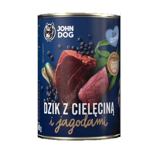 JOHN KRMIVO PRE ŠTENIATKA TEĽIAČIE DIVIAKA 400g