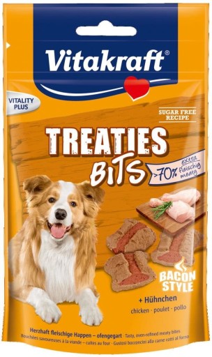 Vitakraft Treaties Bits 120g s kuracím mäsom