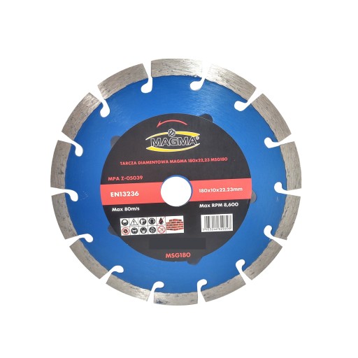 Betónový diamantový kotúč 180x22,2mm MSG180 Magma