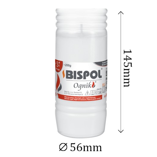 Vložka do sviečky parafínová BISPOL WP3 72h 1 ks