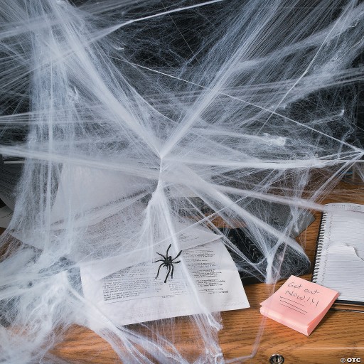 Veľká umelá ORIGINÁLNA biela pavučina na halloweenskeho svätého Ondreja