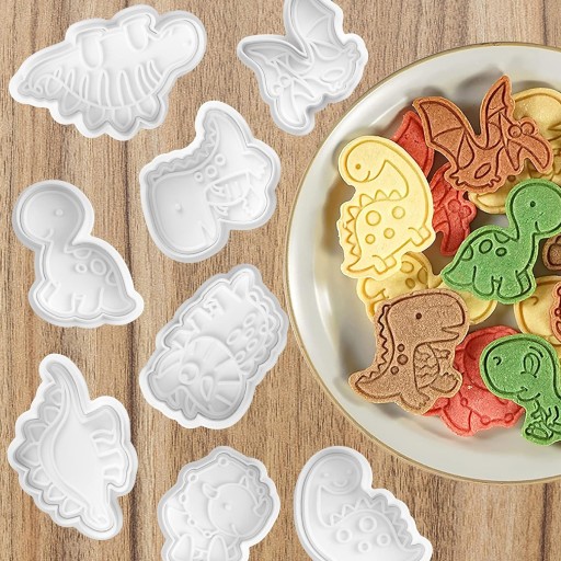 SADA 8 KRÁTOČOV NA COOKIE DINOSAURS JURASSIC PARK