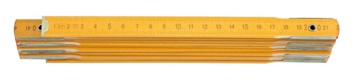 Drevený skladací meter s objímkami, 2 m