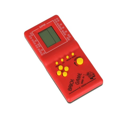 ARKÁDOVÁ HRA TETRIS ELEKTRONICKÁ HRA TETRIS 9999V1 ČERVENÁ RETRO