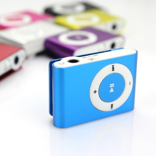 MP3 PREHRÁVAČ Čítačka kariet až do 32 GB MODRÁ slúchadlá