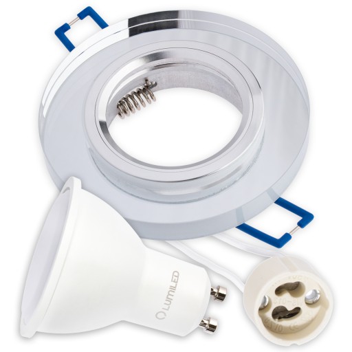 Set halogénové GLASS svietidlo + LED GU10 6W