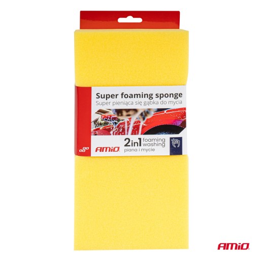 Špongia na umývanie auta, mäkká, super pena AMIO-03842
