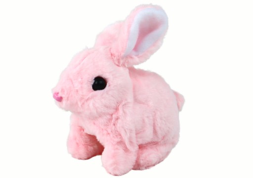 Interaktívna hračka Walking Bunny Dlhé vlasy Ružová