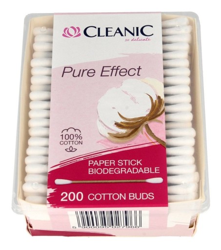 Vatové tyčinky Cleanic Pure 1 balenie - 200 ks