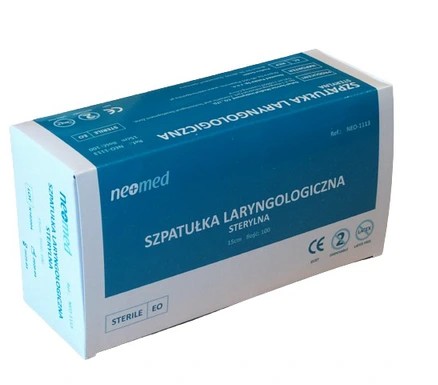 Sterilné ORL špachtle - 100 ks