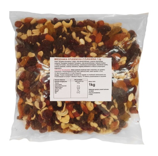 ŠTUDENTSKÝ MIX S BRUSINAMI 0,5 kg