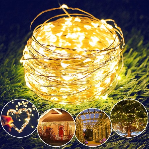 TEPLÉ BIELE SVETLÁ NA VIANOČNÝ STROMČEK 100 LED