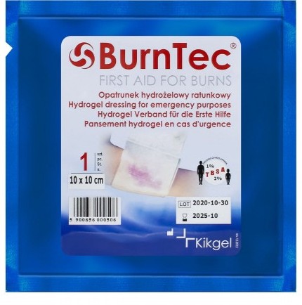 Hydrogélový záchranný obväz 10x10 BurnTec a'1