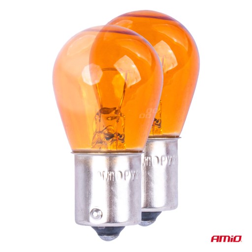 AMiO ŽIAROVKA PY21W 12V 21W ORANŽOVÁ BUBLINA 2KS SCHVÁLENIE
