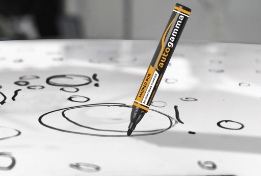 PDR Marker krieda Erasable Black Color Dent Removal