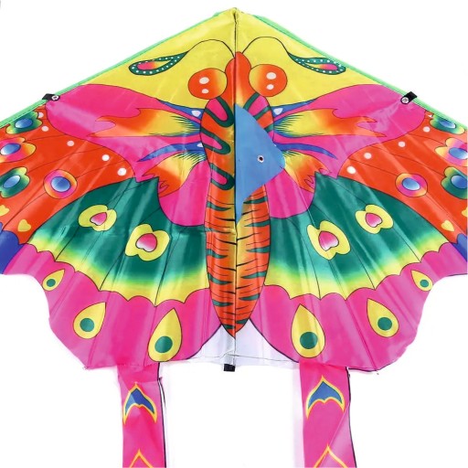 Farebný Butterfly Kite Outdoor 90 cm - Outdoorová aktivita