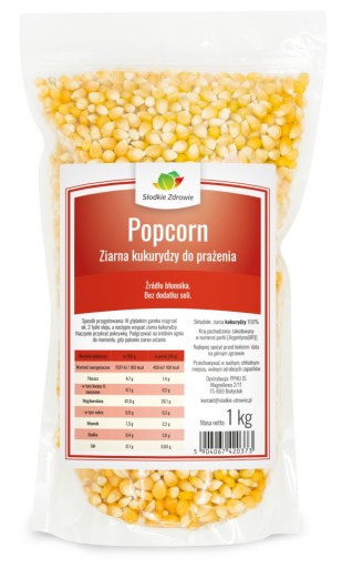POPCORN kukuričné zrno bez soli 1000g 1kg