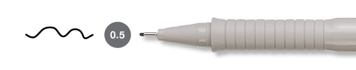 Faber Castell kresliace pero 0,5 mm čierne