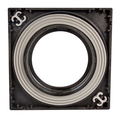 KONEKTO štvorcový strieborný LED rám LSR-SK-X1