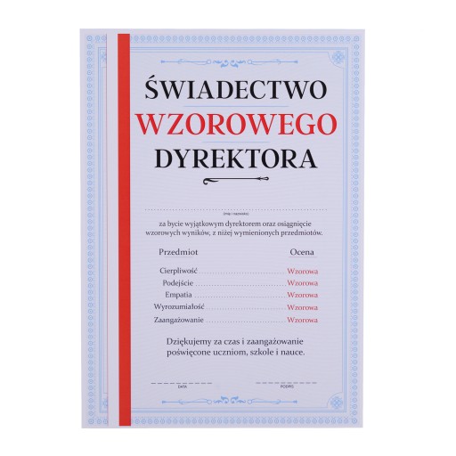 CERTIFIKÁT VKLADNÉHO RIADITEĽA - ČERVENÝ PÁS - DARČEK NA KONCI ROKA (A4)