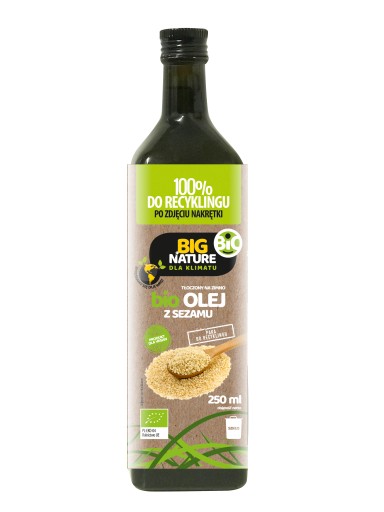 Big Nature Bio sezamový olej 250ml lisovaný za studena