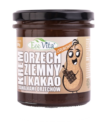 Arašidový krém a kakaové chrumky BEZ CUKRU! VEGETÁRIAN