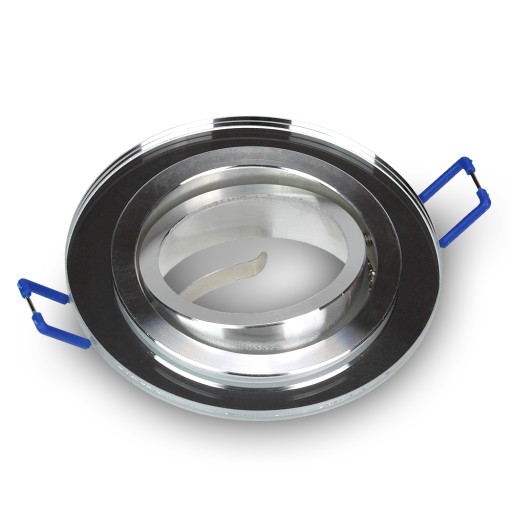 SET POHYBLIVÉ okrúhle sklenené svietidlo + LED GU10 7W