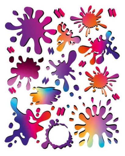 Nažehľovacie obtlačky Spots Spots veľký plech