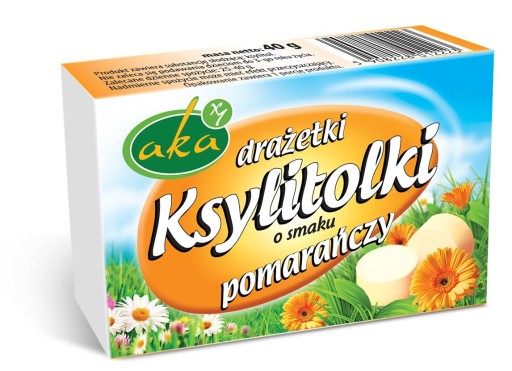 Aka práškové dražé 0% pomarančový cukor 40G