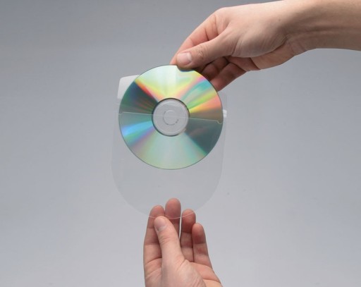 Samolepiace vrecko na 2-4 CD/DVD, 10 kusov
