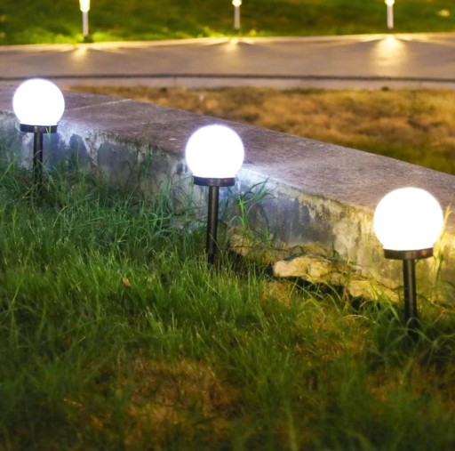 SLNEČNÁ LAMPA, DÁVAŤ DO ZÁHRADY, LED GUĽA