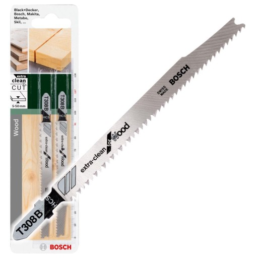 Pílový kotúč do priamočiarej píly Bosch Wood T 308 B, 2 ks