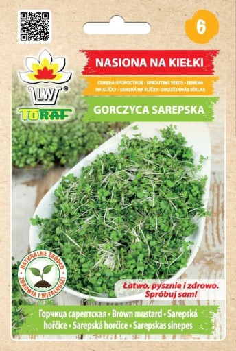 Semená na klíčenie horčice Sarepskej