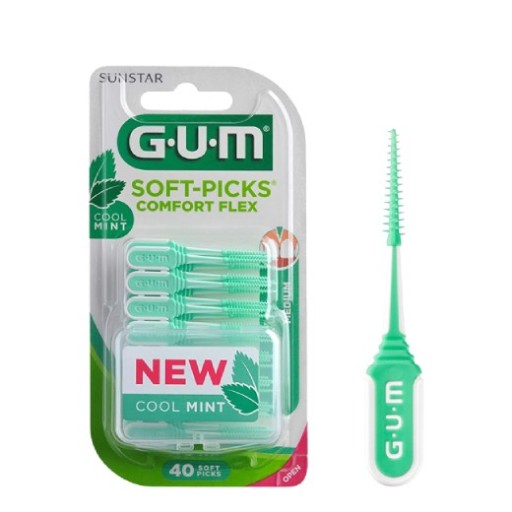 Zubné kefky GUM SOFT-PICKS COMFORT FLEX CoolMint M