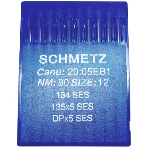 Schmetz DPx5 SES '80 hrubé ihly s viazaným stehom