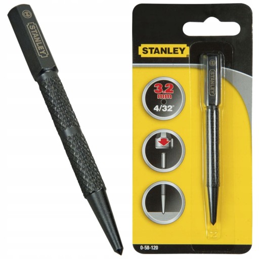 Kalený hrotník na kov 3,2 mm STANLEY 58-120