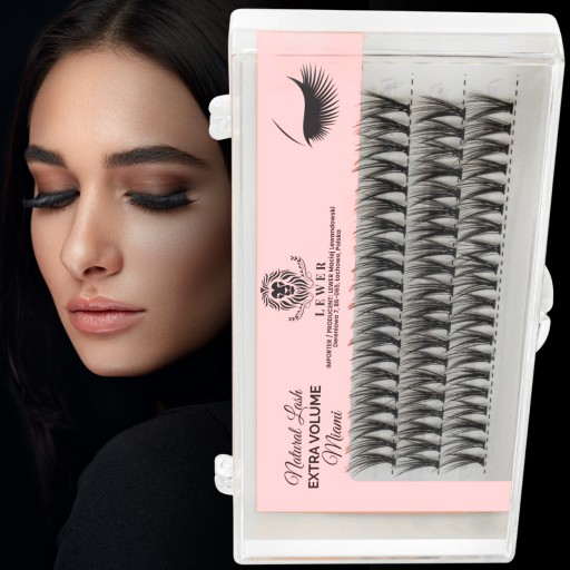 TUMBLES EYELSH Lewer Miami EXTRA OBJEM 11mm HRUBÝ PRÍRODNÝ HODVÁB