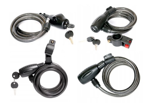 KANDS SPIRAL KEY LOCK 10X1200mm GK102.306 BLACK ZAM03