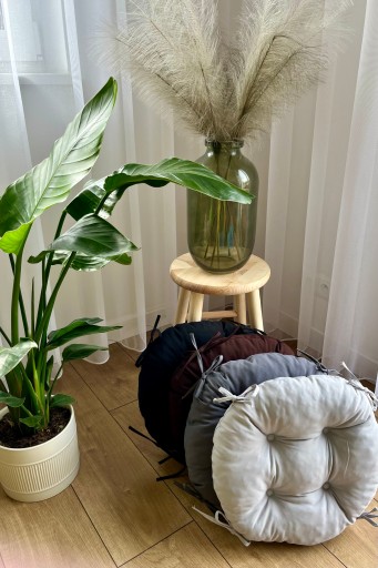 Podsedák na stoličku na stoličku 35cm SVETLO SIVÁ KRUH