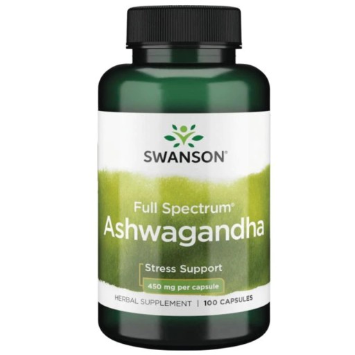 SWANSON ASHWAGANDHA 450 mg 100 kapsúl.